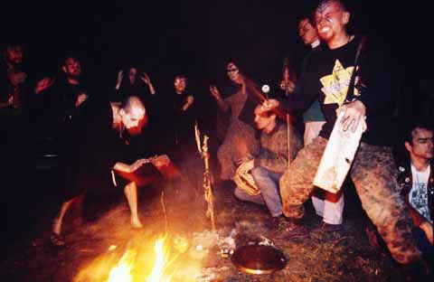 Samhain ritual at Wanstonia